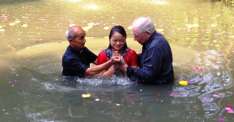 Pao girl baptized